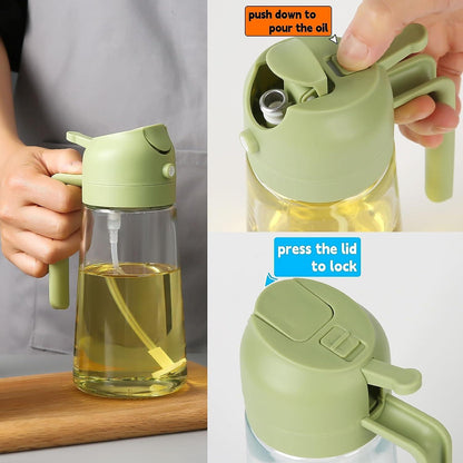 500ml Oil Sprayer Dispenser for Healthier Cooking