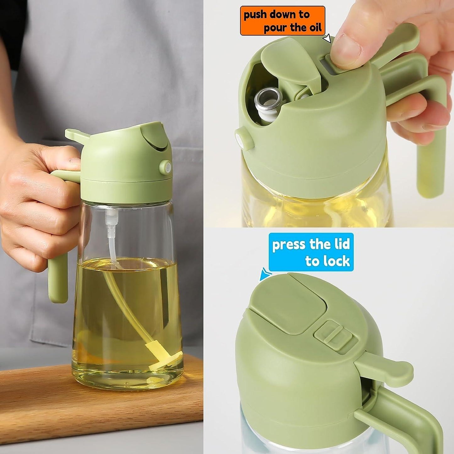 500ml Oil Sprayer Dispenser for Healthier Cooking BUY1-GET1 FREE