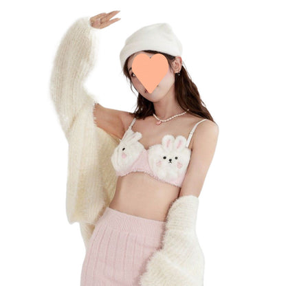 Pure Desire Style Small Chest Push Up Bra Suit